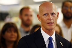 Florida Gov. Rick Scott speaks at NeoGenomics Laboratories, a cancer research company, in Fort Myers on Monday, May 11, 2015. [Associated Press]