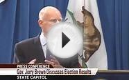 Governor Jerry Brown Discusses Prop 30 Election Results