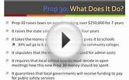 Proposition 30: Taxes To Fund Education (California