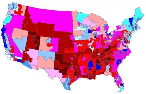 Map of Congressional Districts