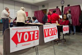 Advocate file photo by TRAVIS SPRADLING -- Voters process in and vote at the East Baton Rouge Parish Bluebonnet Regional Branch Library in a recent election.