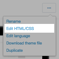 Click Edit HTML CSS button