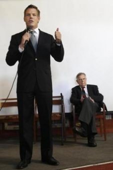 Pete Stark (right), who had one of the safest House seats in California for 40 years, was ousted by fellow Democrat Eric Swalwell (left) in 2012 after the state abolished traditional primaries for a nonpartisan preliminary election.