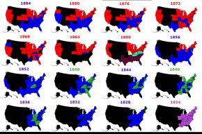 presidential election historical results 1824-1884