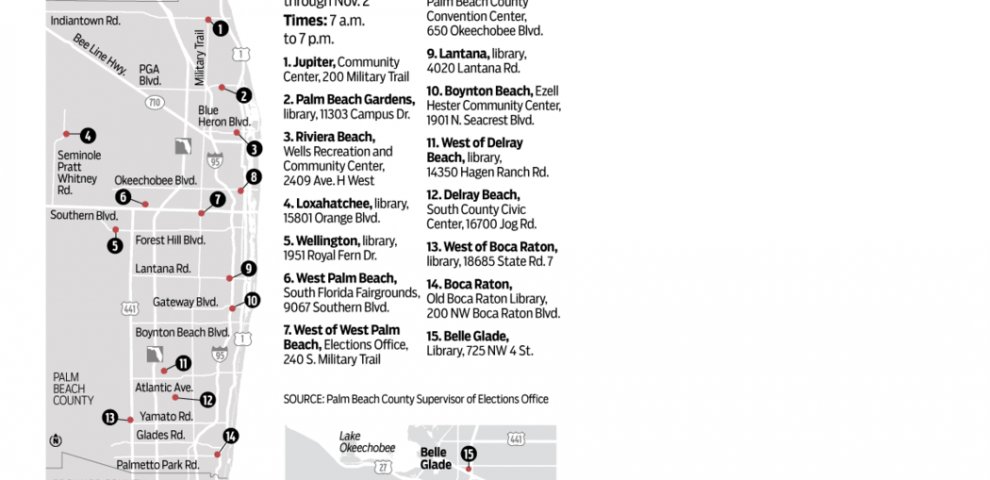 Early voting Florida Palm Beach County
