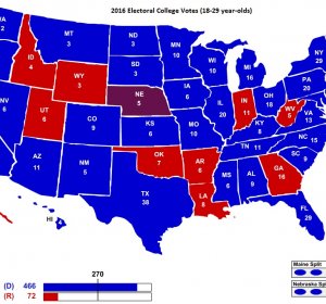 2016 Electoral College map