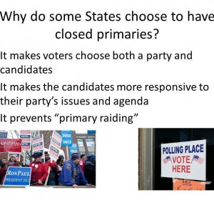 Closed primaries