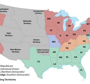 Electoral votes by state map