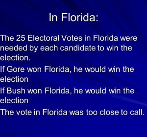 Electoral votes in Florida