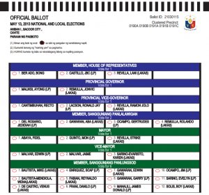 Official ballot