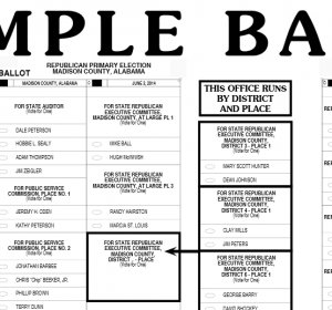 Sample ballot New York