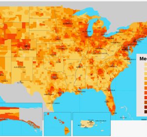 States electoral votes map