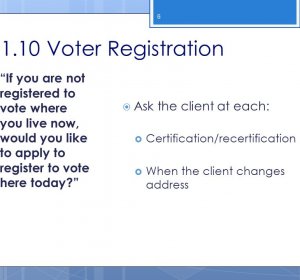 Voter declination form