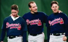 Tom Glavine, John Smoltz and Greg Maddux could be reunited in Cooperstown. (AP)