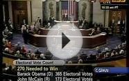 Cheney announces Barack Obama winner of electoral vote