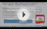 Tamil Voterlist and voter id online