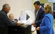 US election 2012: Mitt Romney votes in Massachusetts